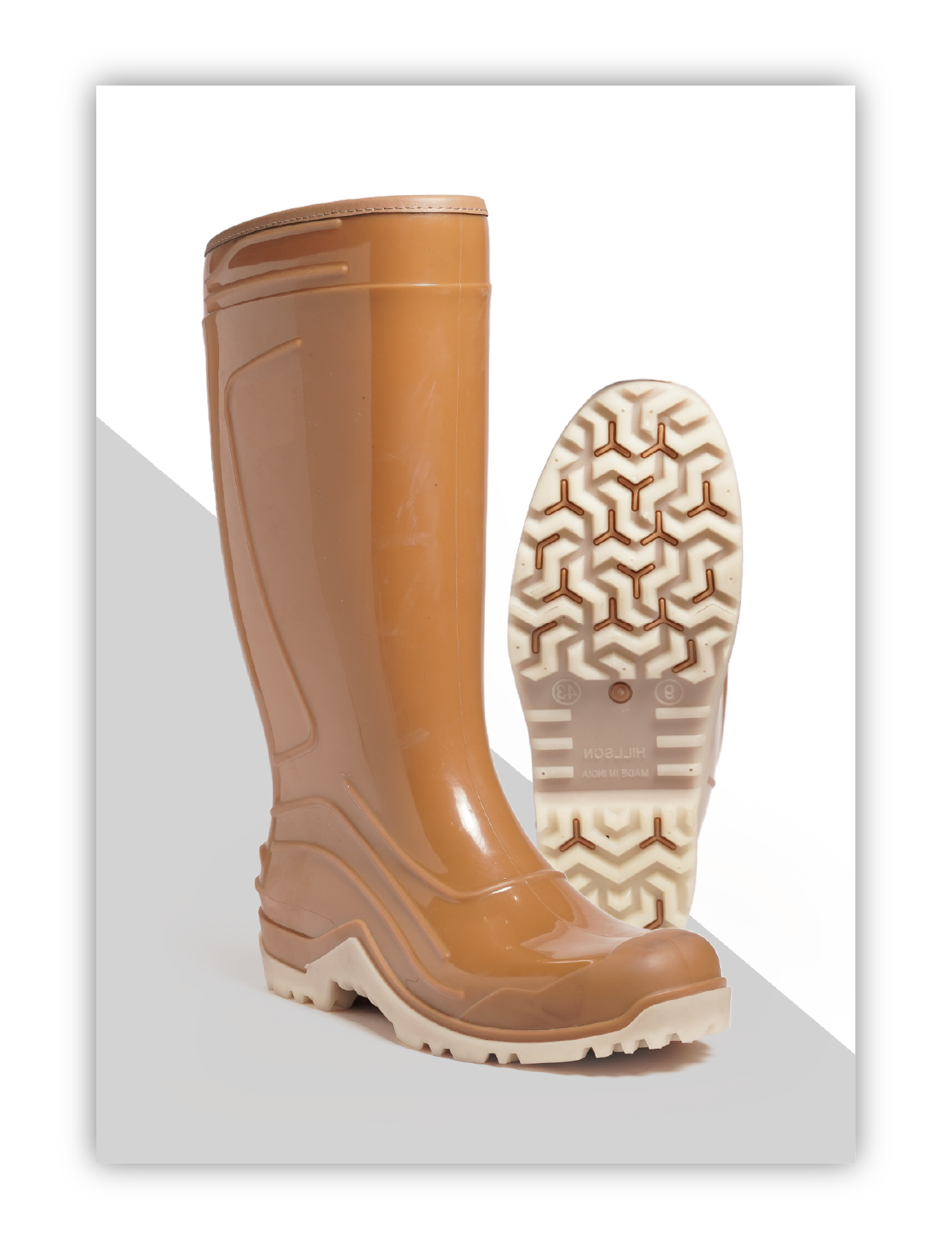 HP03 Tan and Cream Gumboot